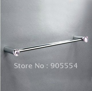 l457mmxh90mm pure copper k9 crystal glass wall mounted antique single towel bar for bathroom