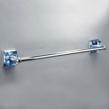 l610mmxh80mm pure brass k9 crystal glass single towel bar/single towel rail/towel holder