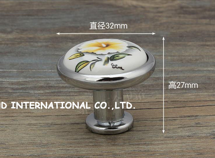 d32xh27mm ceramics dresser drawer pulls kitchen cabinet knobs furniture knob - Click Image to Close