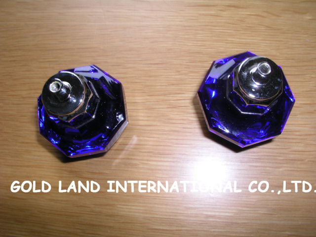 d45mmxh54mm dark blue crystal glass furniture cabinet drawer knob