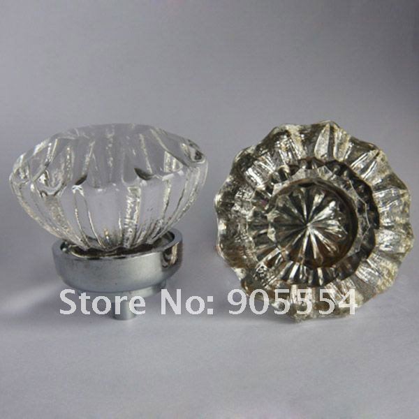 d50mmxh50mm transparent crystal glass unique door knobs/drawer knobs - Click Image to Close