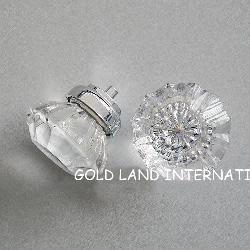 d50mmxh50mm transparent crystal glass unique door knobs/drawer knobs - Click Image to Close