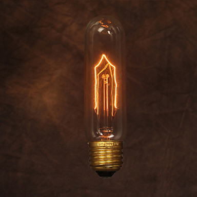 2pcs vintage edison lamp bulb light ,t125 40w e27 retro industry incandescent bulb
