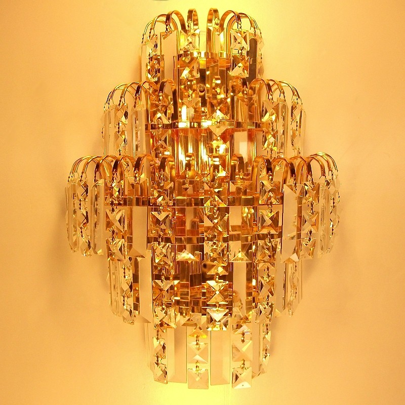 luxury crystal wall lamp fashion wall lamps modern wall lights led ofhead brief lighting
