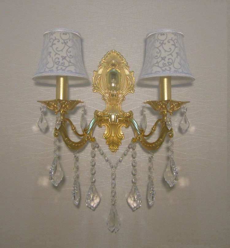 modern crystal wall light fashion wall bracket crystal k9 golden modern wall light