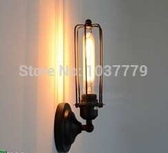 american style edison wall lamp iron lamp light bulb vintage bedside retro wall lamp,warehouse wall lamp