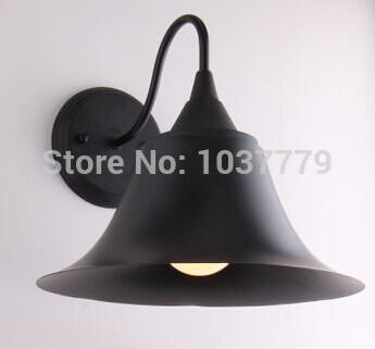 sample order of edison wall lamp black finished iron or glass shade industrial wall lamp for bedroom