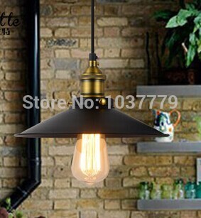d.22cm north american style vintage nostalgic bar table light bulb black iron pendant lights single bar lamps