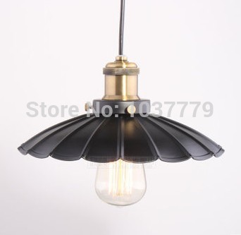 iron umbrella shade vintage pendant lamp