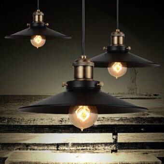 to europe whole 6pcs/set indurstrial iron vintage black finish pendant lamp e27 edison fitting for decoration