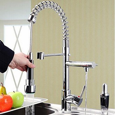 contemporary chrome finish single handle pull out kitchen faucets tap ,torneira para pia cozinha grifo