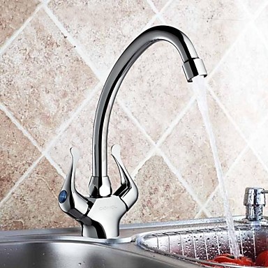contemporary double handle single hole pull out kitchen sink faucet tap ,torneira parede pia cozinha grifo cocina