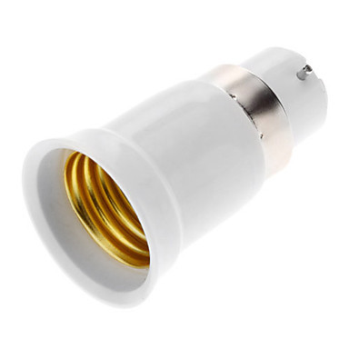 10pcs b22 to e27 adapter converter led bulb holder socket