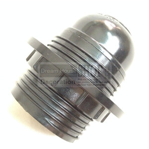(100pcs/lot)ce e27 screw ring bakelite lamp socket ul e26 edison pendant lamp holder industrial edison lightbulb holders