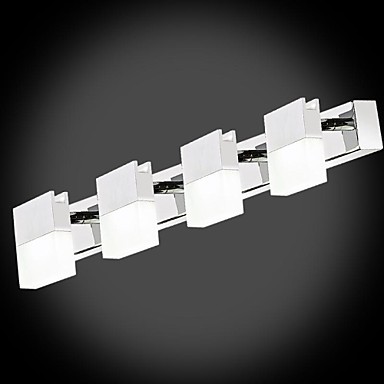 artistic stainless modern led bathroom mirror lamp with 4 light ,led wall lamp wall sconce