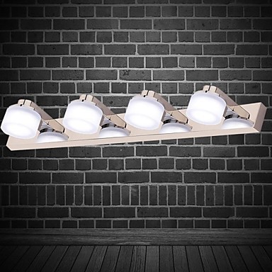 artistic stainless steel plating modern led bathroom mirror light with 4 lights ,led wall lamp light wall sconce