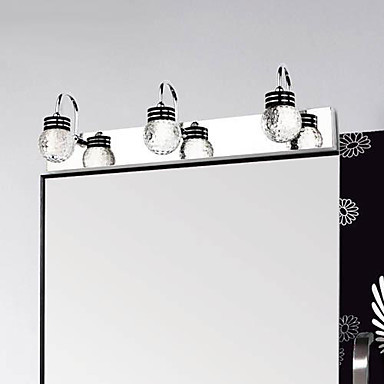 led wall sconce,led bathroom mirror light lamp with 3 lights, artistic stainless steel plating