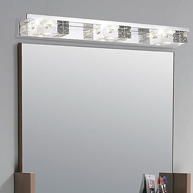 stainless steel modern led bathroom mirror light ,led wall lamp light with 3 lights wall sconce