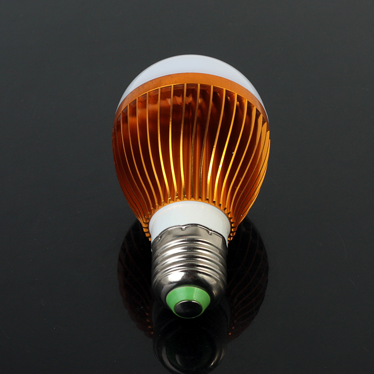 10pcs/lots led light lamp bulb e27 5w 220v/110v 450lm warm white/white golden shell lamps for home