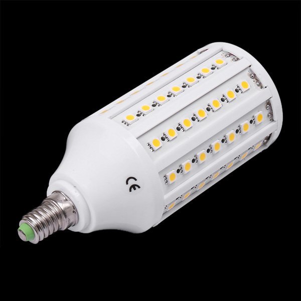 1pcs/lots e14 led corn bulb 13w ac85-265v 1550lm 86*smd5050 warm white/white lamp