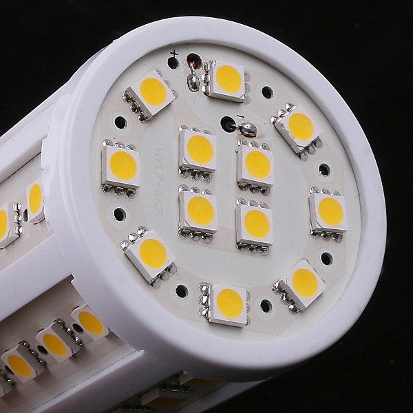 2pcs/lots e27 led corn bulb 10w ac85-265v 900lm 60*smd5050 warm white/white lamp