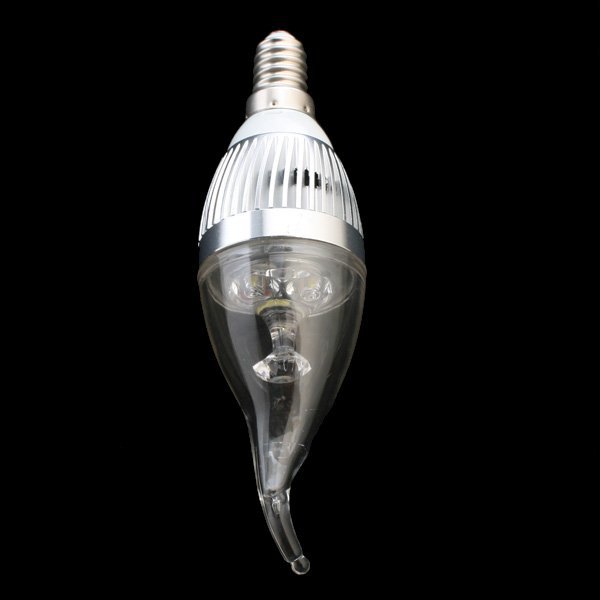 5pcs/lot e14 led candle light ac85-265v 3w 270lm warm white/whire led lamp bulb e14 for home