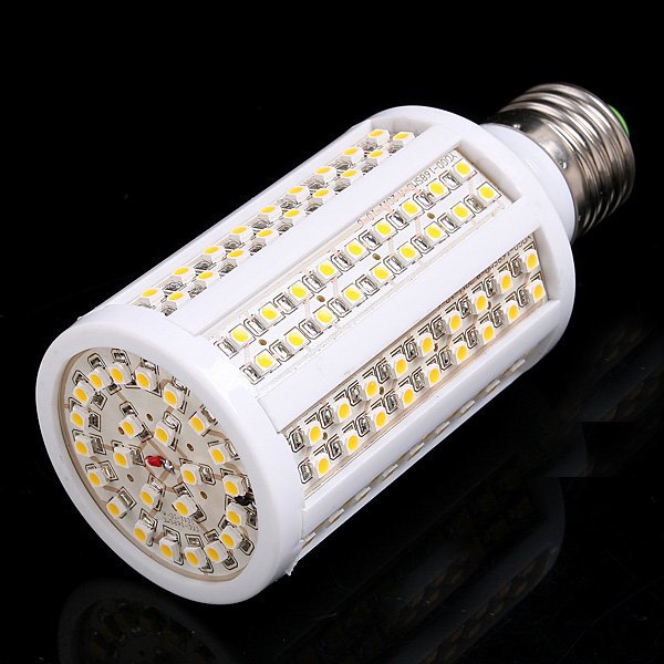 5pcs/lots e27 led corn bulb 9w ac85-265v 840lm 168*smd3528 warm white/white lamp