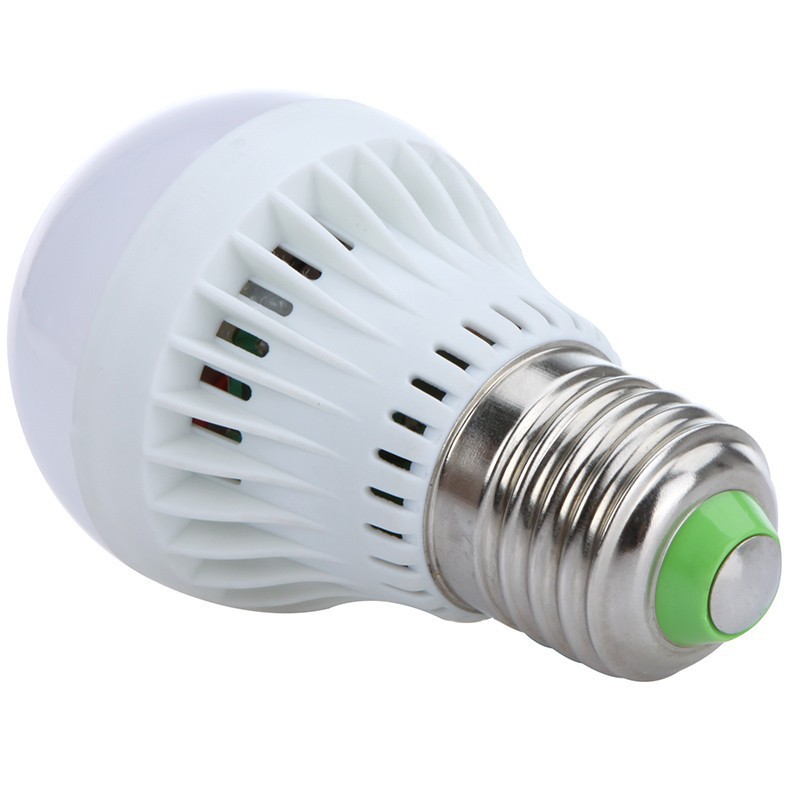 5pcs/lots new led lamp bulb e27 3w 220v/110v 270lm warm white/white silver shell lamps for home