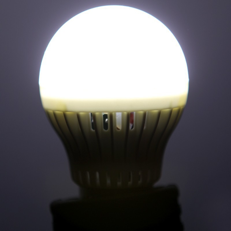 5pcs/lots new led lamp bulb e27 3w 220v/110v 270lm warm white/white silver shell lamps for home
