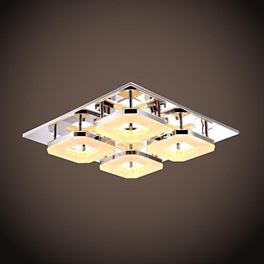 acrylic flush mount modern led ceiling light lamp with 4 lights for living room bedroom home lighting