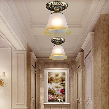 bronze european retro led vintage ceiling light for home indoor lighting fixture luminarias para sala