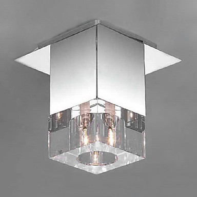 flush mount modern led crystal ceiling lamp lights with 1 light for living room