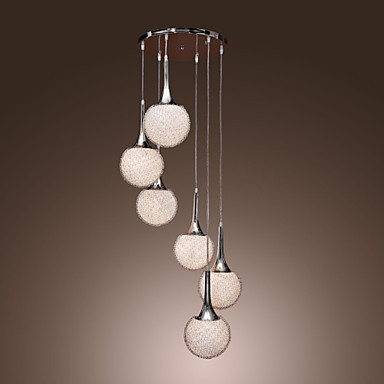 globe shape modern led ceiling light lamp with 6 lights for dinning room kitchen home lighting