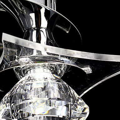 luminaire led modern crystal ceiling light lamp with 3 lights for living room lustres de cristal