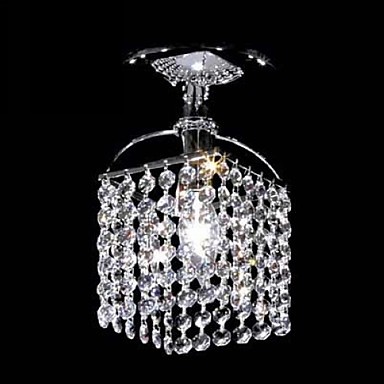 luminaire modern led crystal ceiling lights lamp with 1 light for living room bedroom lustres de cristal
