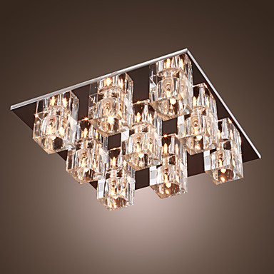luminarias modern k9 crystal ceiling light lamp with 9 lights for living room lustres de cristal
