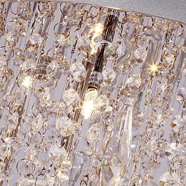 lustres de sala, led crystal ceiling lamp light with 5 lights for living room bedroom lustre de cristal