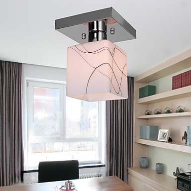 stainless steel modern led ceiling light lamp with 1 lights for living room bedroom home lighting