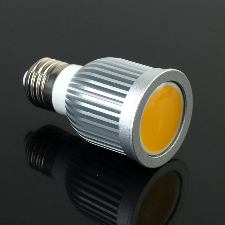 2pcs/lot cob led spotlight e27 85-265v 9w led lamp bulb spot light
