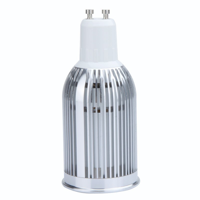 2pcs/lot cob led spotlight gu10 85-265v 7w 6300lm warm white/whire led bulb spot light