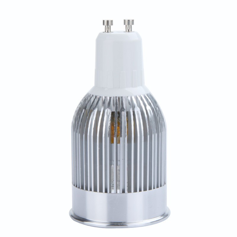 5pcs/lot cob led spotlight gu10 85-265v 5w 450lm warm white/whire led bulb spot light