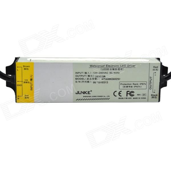 60w water resistance constant current led driver 60w 24v 2.5a driver led power supply for led ( input 85-265v)