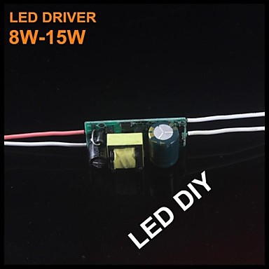 8-15x1w diy constant current led driver 8-15w 300ma power supply ( input 85-265v/output 24-54v )