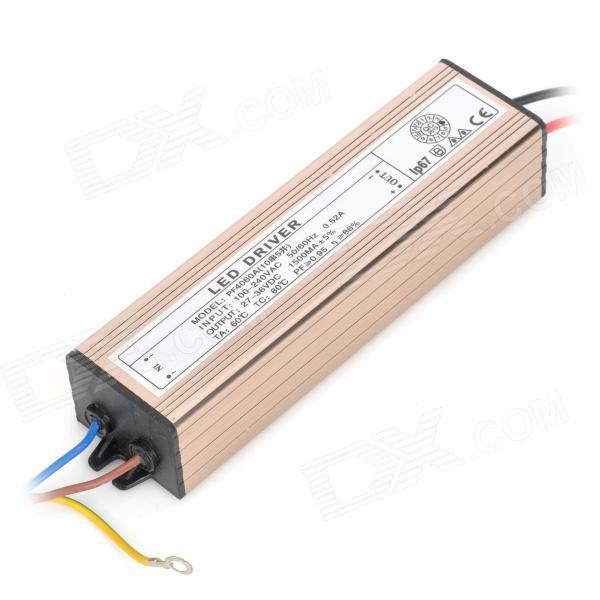 ip67 waterproof 50w led driver 50w 1500ma constant current driver led power supply 10-series-5-parallel ( input 85-265v)