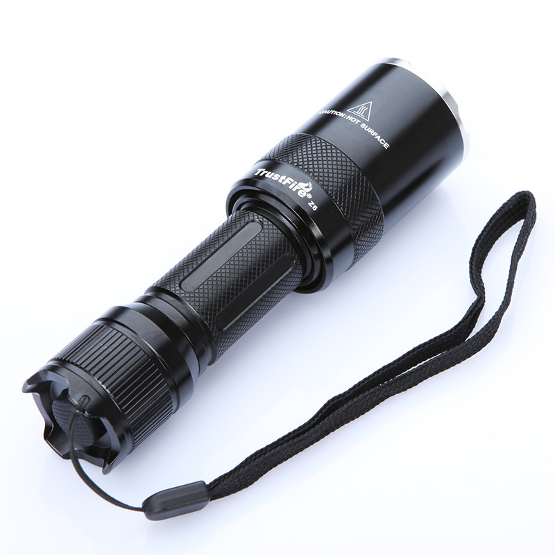 1pcs trustfire z6 led flashlight torch cree xml xm-l t6 1000lm 5 modes adjustable focus zoomable camping