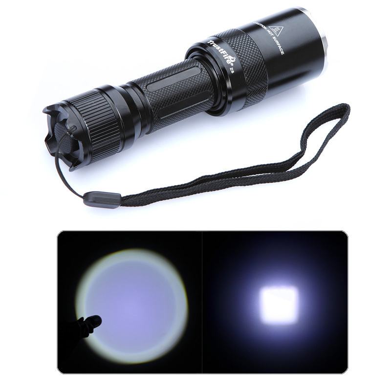 1pcs trustfire z6 led flashlight torch cree xml xm-l t6 1000lm 5 modes adjustable focus zoomable camping
