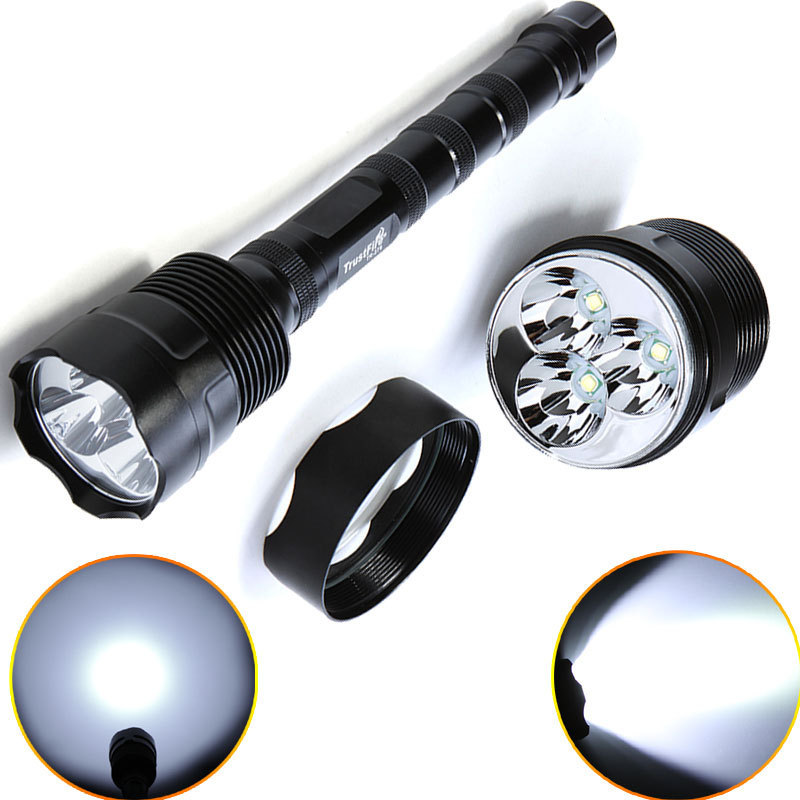 4pc trustfire 3t6 led flashlight torch 3800 lumens 5 mode cree xm-l t6 white light led flash light lamp