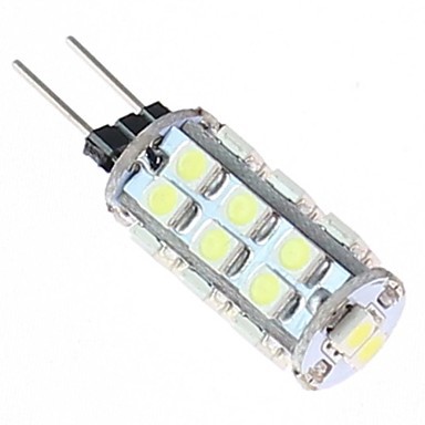 10pcs g4 led 12v 2w 26*smd3528 160lm warm white/white led lamp bulb g4 12v for car