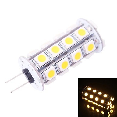 10pcs g4 led 12v 4.5w 30*smd5050 220lm bombillas led lamp bulb g4 12v for car