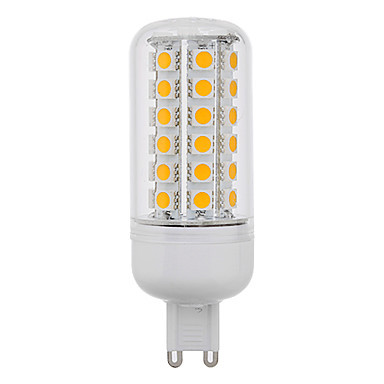 6pcs g9 led 220v 4w 48*smd5050 warm white/white led corn lamp bulb g9 220v for home lighting